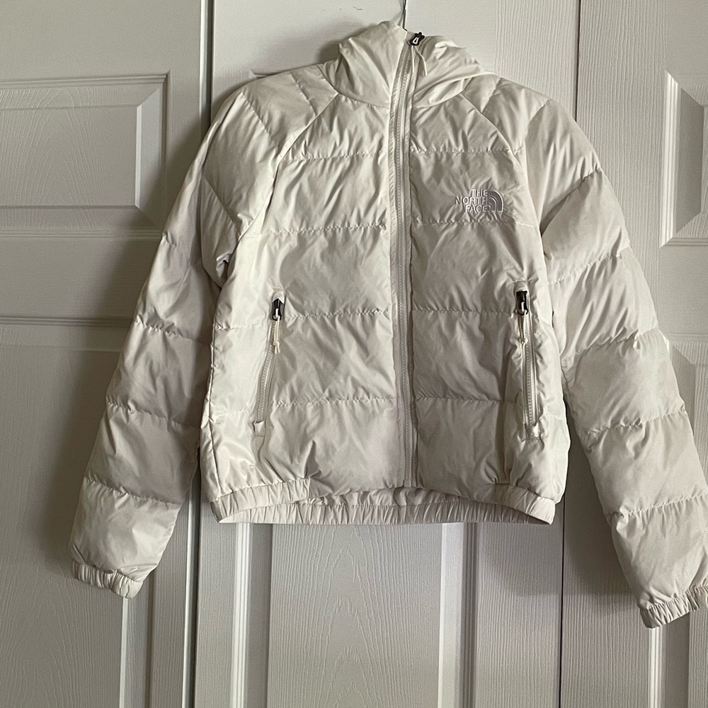The North Face Women's Puffer Jacket in Cream